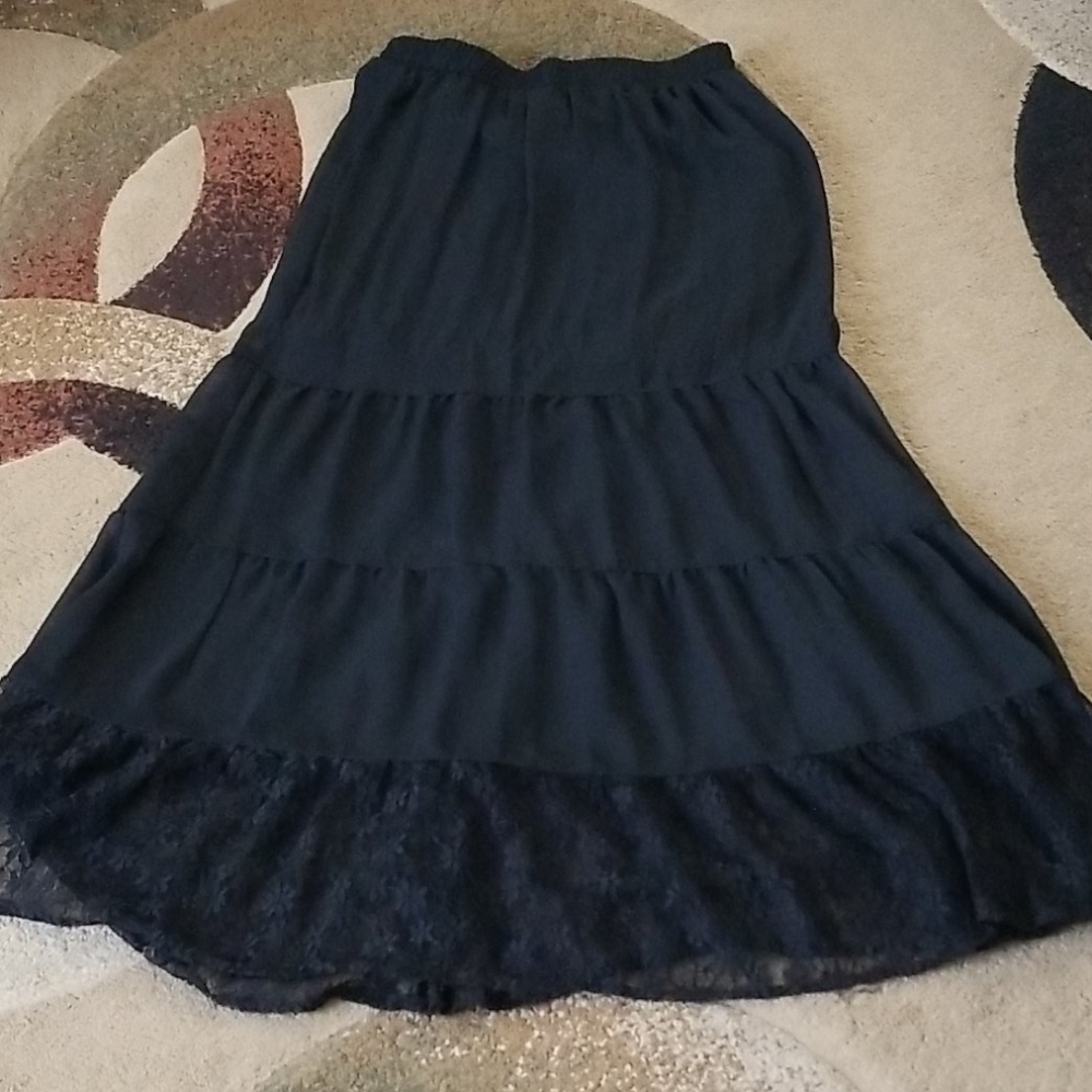 Xhilaration Black Maxi Skirt